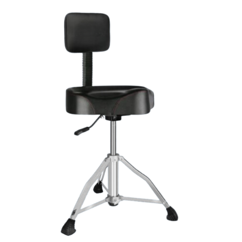 Heavy-Duty Hydraulic Drum Throne with Backrest