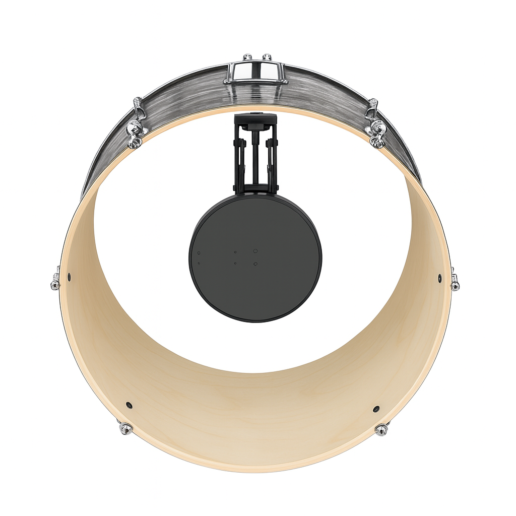 Converting a bass drum to an electronic one