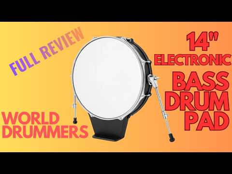 14-Inch Electronic Bass Drum Pad – 3-Ply Mesh with Legs