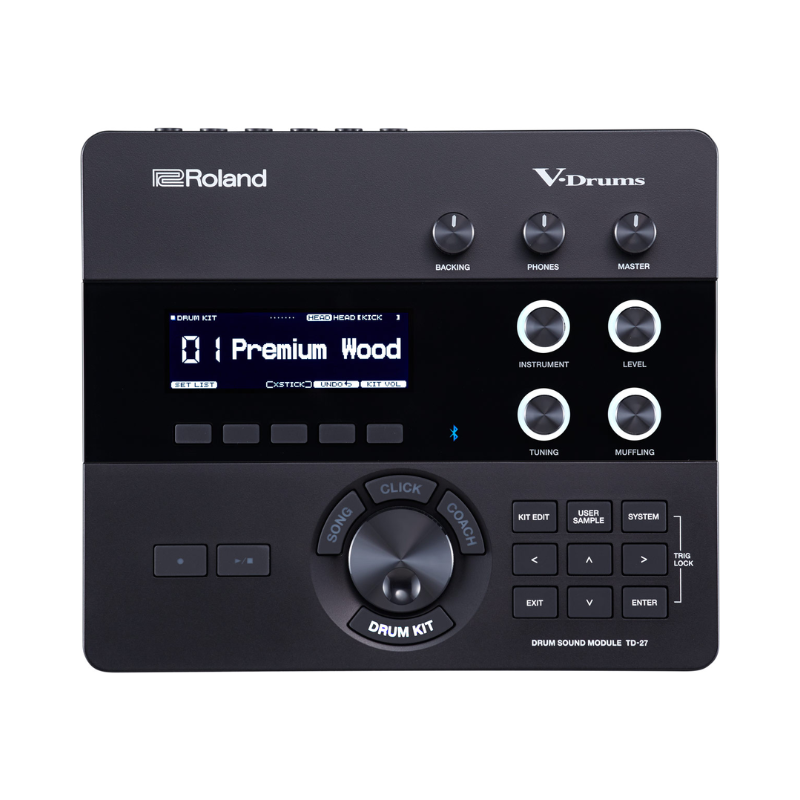 Roland electronic drum module on a white background